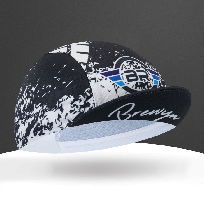 topi  Topi sepeda : BREWYN VIKING - cycling cap topi gowes - FREE BOX  - BLACK TIRE(N5A2) Topi Basse