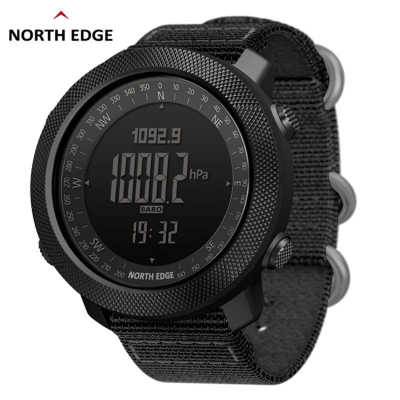 North Edge Apache Jam Tangan Digital Pria Adventure Tahan Air 50M