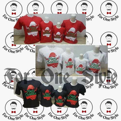 KAOS NATAL COUPLE KELUARGA MERRY CHRISTMAS SANTA CLAUS - kaos natal family couple - Kaos natal - baj