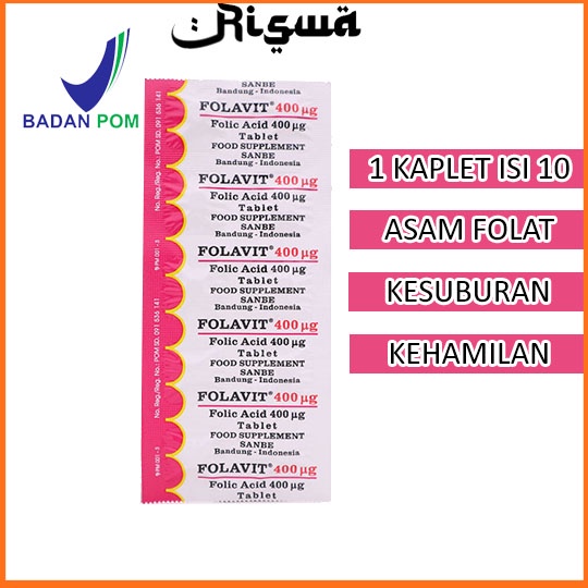 Asam Folat Untuk Program Hamil Folavit Promil 400 Mcg Untuk Progam Hamil dan Ibu Menyusui