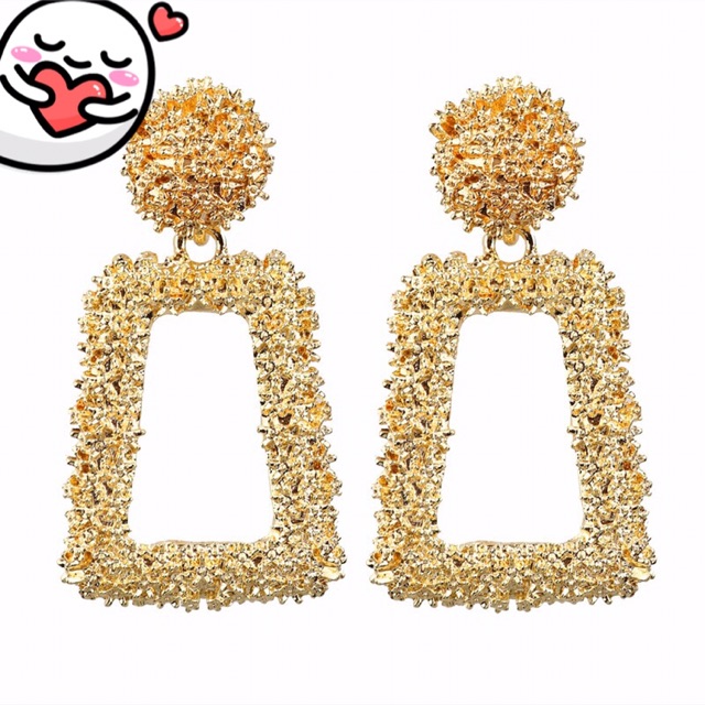 Anting korea trapesium panjang