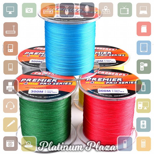Proberos Benang Pancing Premier Pro Series Braided Thick 0.14mm - Green`60X9S2-