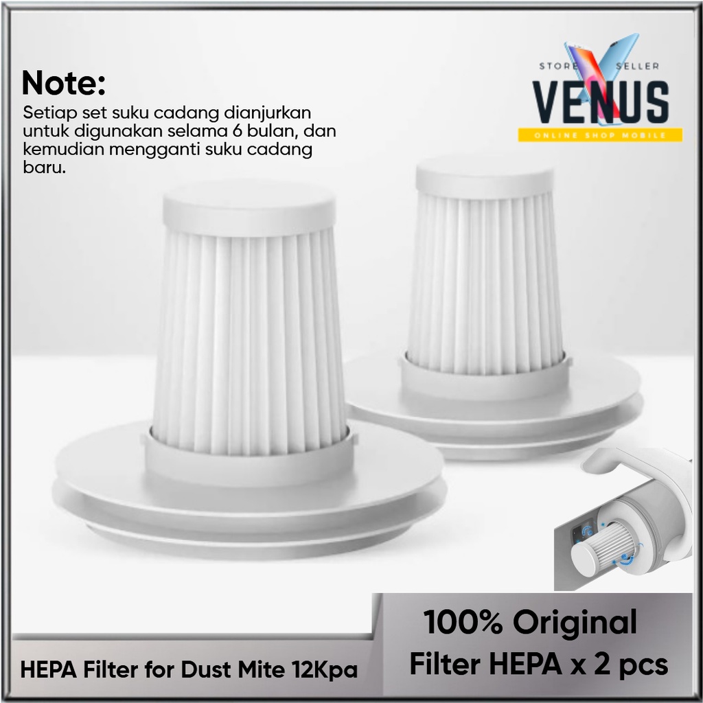 HEPA Filter for mi mijia Dust Mite 12Kpa Isi 2Pcs Vacuum Cleaner