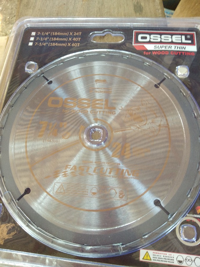 Mata Gergaji Circle / Serkel Tangan Ossel 7 X 24t Tipis