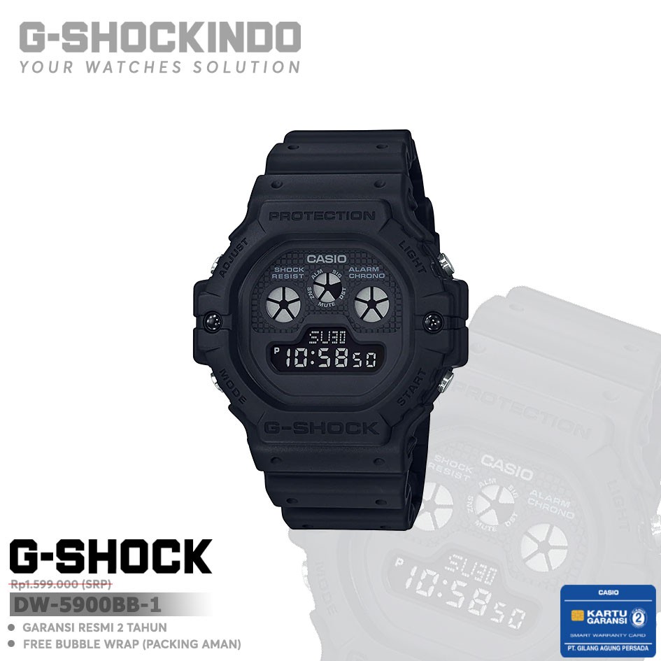 Casio G-shock DW-5900BB-1 / DW-5900BB-1DR Original