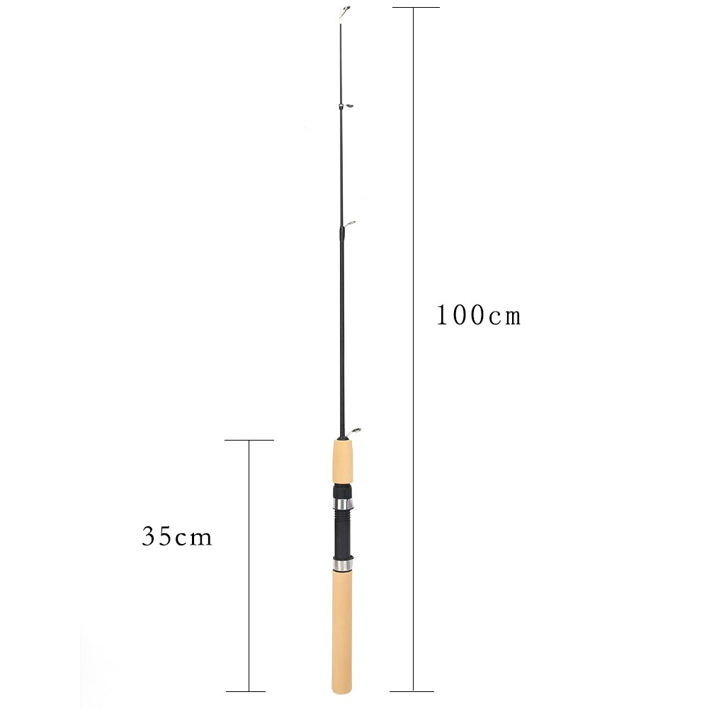 MOJITO 60/80/100cm Portable Shrimp Ice Fishing Pole Rod