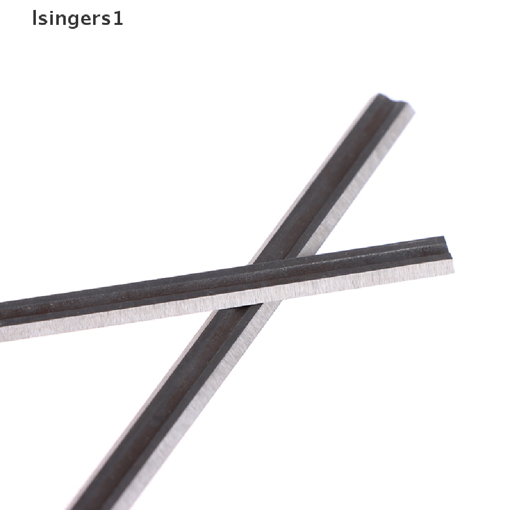 (lsingers1) 2pcs Pisau Serut Kayu Bahan Carbide 82mm