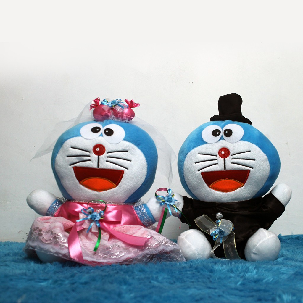 Mainan Anak Boneka Doraemon Wedding Set