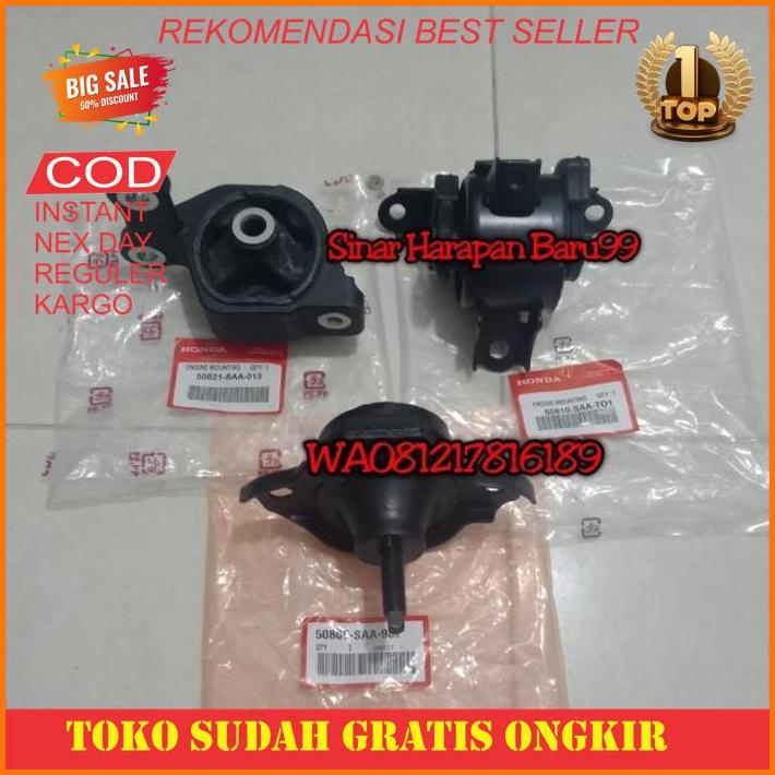 Sparepart Mobil Engine Mounting Set 3 Pc Jazz Gd3 New City Gd8 Vtec Idsi At New Produk Rekomendasi