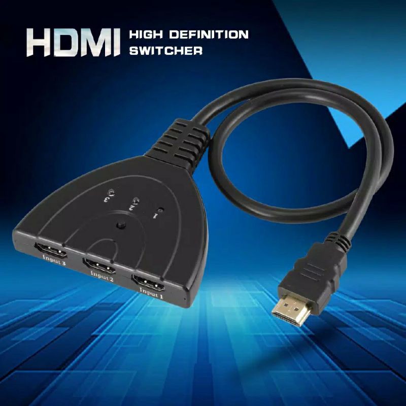 Splitter 3 In 1 Out 3D Mini Swicth Hub 3 Port HDMI 1.4b 4K 1080P