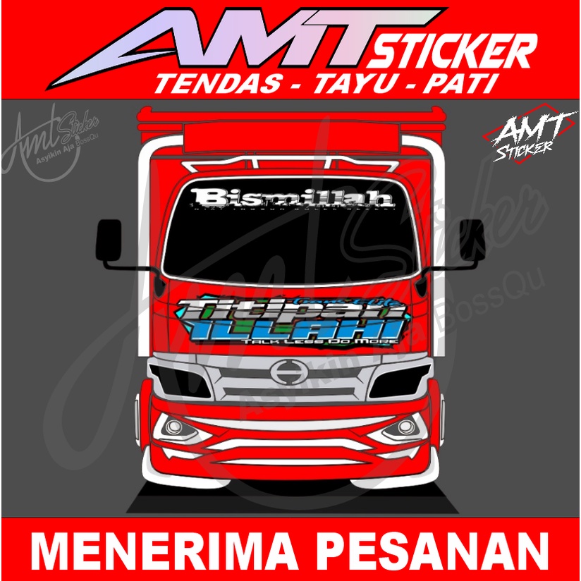 [TERBARU] STICKER KABIN DEPAN TRUK DYNA/DUTRO (BISA CUSTOM)