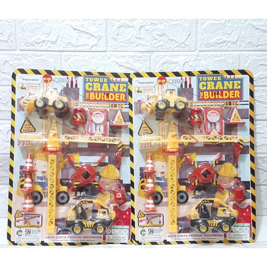 TERLARIS MAINAN ANAK LAKI TOWER CRANE BUILDER TERMURAH