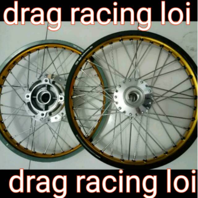 Velg jari jari tromol paketan. Ring 17 motor ninja R . RR. VELG 140.140.18