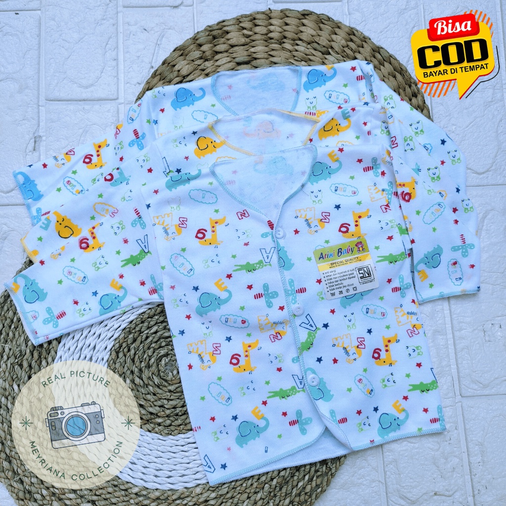 1 Lusin Baju Bayi Baru Lahir Lengan Panjang SNI Meyriana Collection