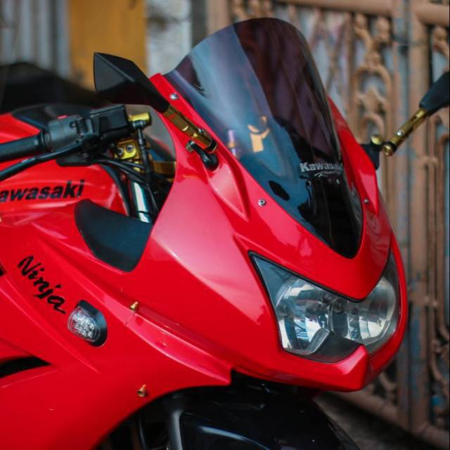 Windshield ninja 250 karbu/visor ninja 250 carbu