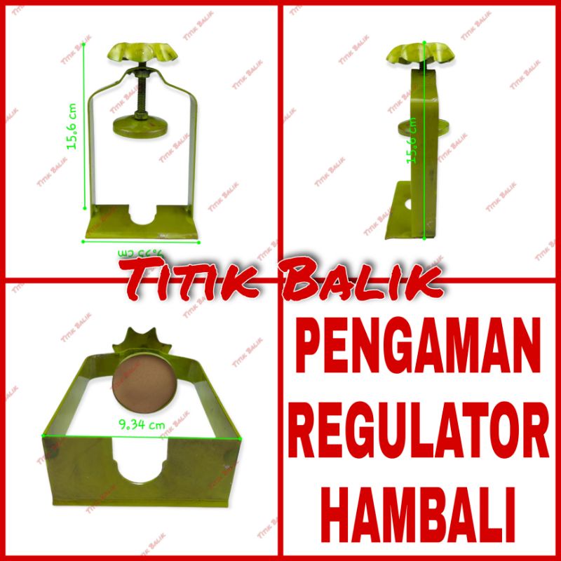 Pengaman Regulator Gas Hambali Pasang Valve Tabung Gas LPG 3 Kg 12 Kg