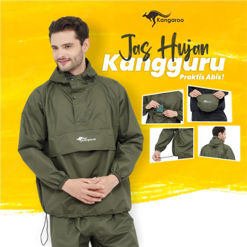 KANGAROO RAINCOAT Jas Hujan Saku Kangguru jas hujan raincoat jaz hujan pria Mantel jashujan jaz hujan pria jaa hujan Jas Hujan Raincoat Anti Air jas hujan wanita jas hujan pria tebal Jas Hujan Anti Bocor Jas Hujan Kangguru Jas Hujan Setelan Mantel Hujan