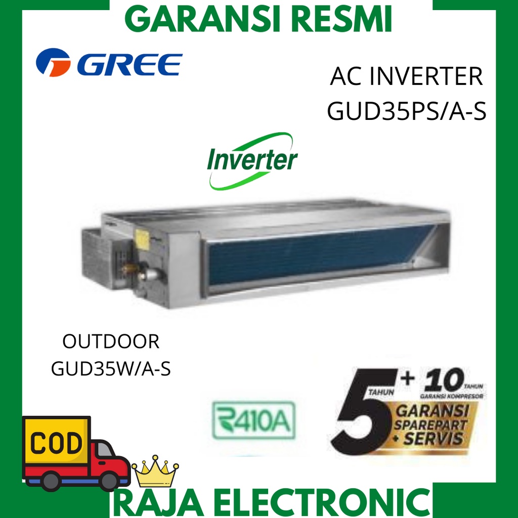 AC SPLIT DUCT GREE 1,5 PK INVERTER R410 GUD35PS/A-S