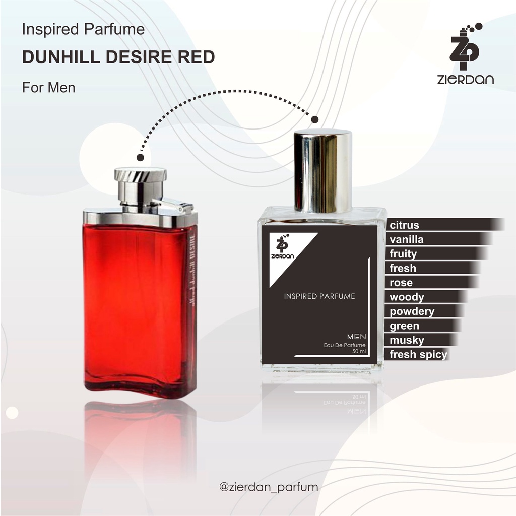 Zierdan Inspired Parfum Dunhill Desire Red Parfume Farfum Minyak Wangi Tahan Lama Pria Cowok