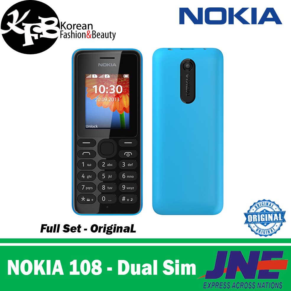 Hp murah jadul Nokia 108 dual sim - Original - Garansi
