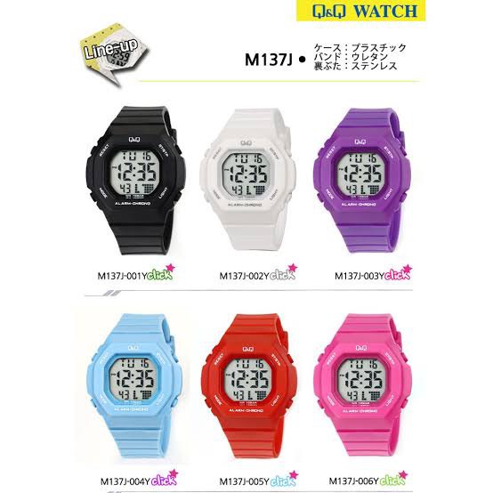 Jam Tangan wanita QQ QnQ Q&amp;Q digital ORIGINAL M139 M154 M153 M149 M138 M137