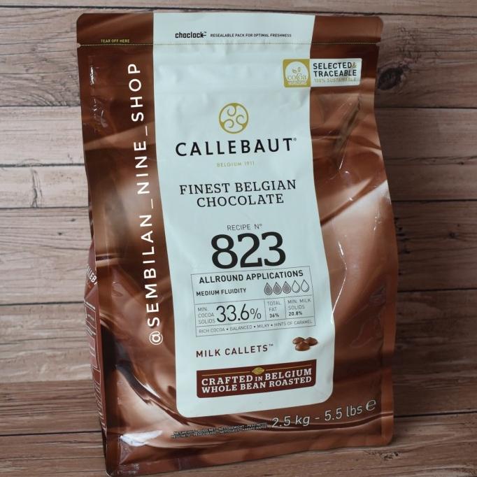 

2,5 KG CALLEBAUT 823 MILK Callets 33,6% MILK Chocolate Couverture ---NEW---