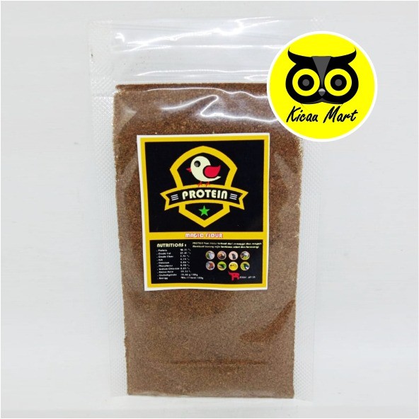 PAKAN VOER SERANGGA JANGKRIK HALUS PROTEIN MAGIC FLOUR R FAM JAYA MAKANAN EF BURUNG MURAI KACER PTRN
