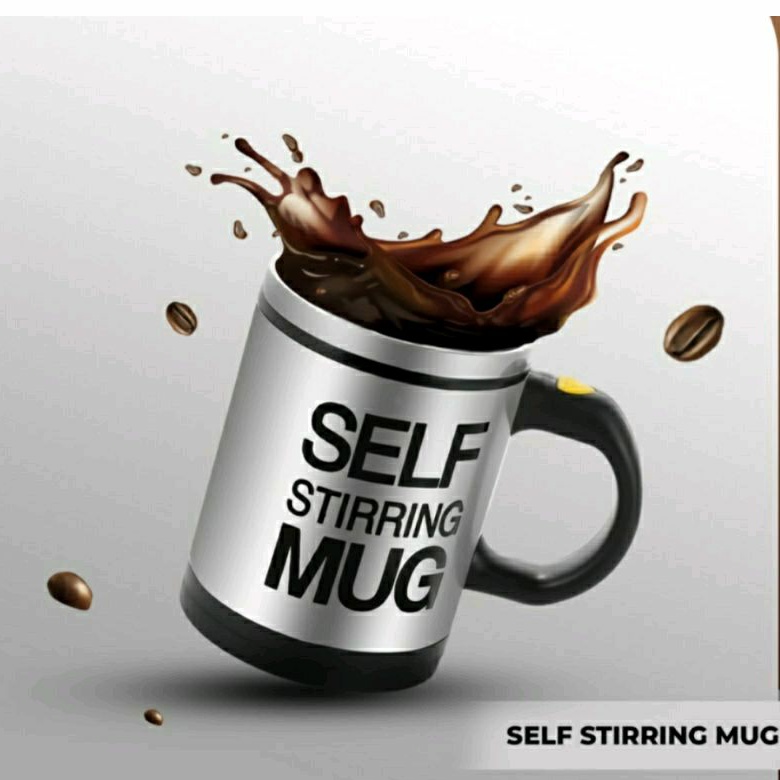 Steering Mug Gelas Pengaduk Aduk Otomatis / self stirring Mug Gelas Pengaduk Otomatis kopi teh susu tea coffee syrup / Mug putar otomatis Gelas Putar