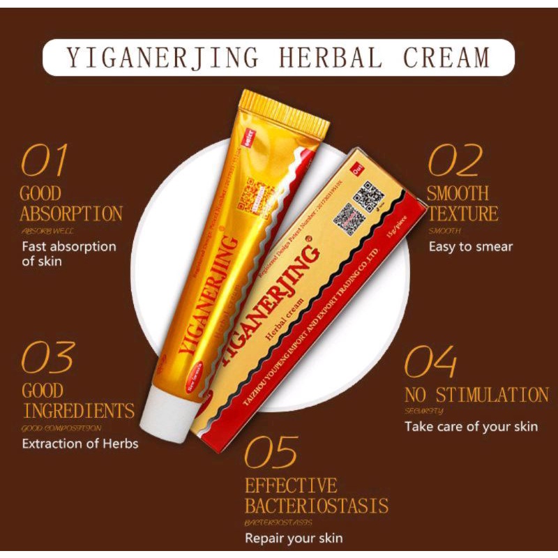 Salep YIGANERJING Cream obat gatal kulit herbal berkualitas