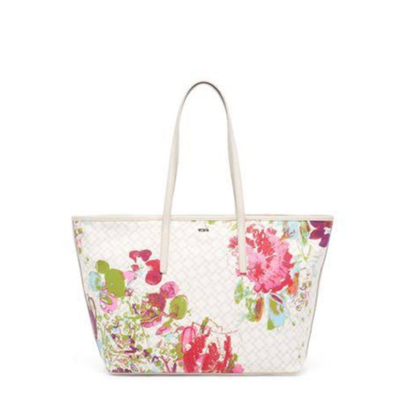 Tumi Everyday Tote White Ivory Collage Floral