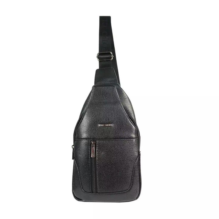 Polo Classic Tas Selempang Pria Tas Fashion Pria JN0002 PU Leather Original - Black