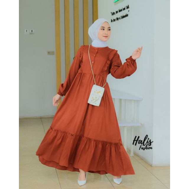 Gamis murah/gamis rayon/rayon twill import ori halis