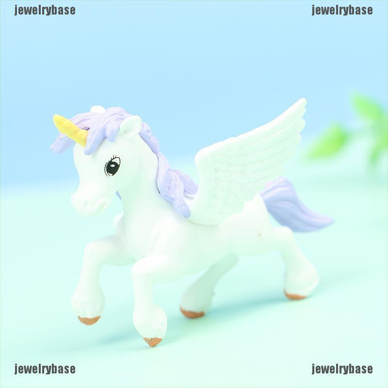 (Base) Miniatur Kuda Pegasus Untuk Dekorasi Taman Mini / Fairy Garden