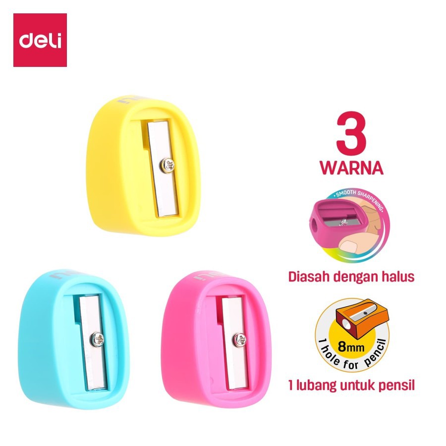 

Serutan / Rautan Pensil Deli ER00803 One hole
