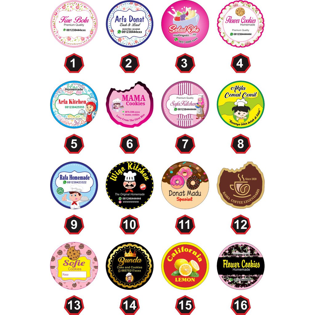 

Stiker Label Kemasan Bulat Murah