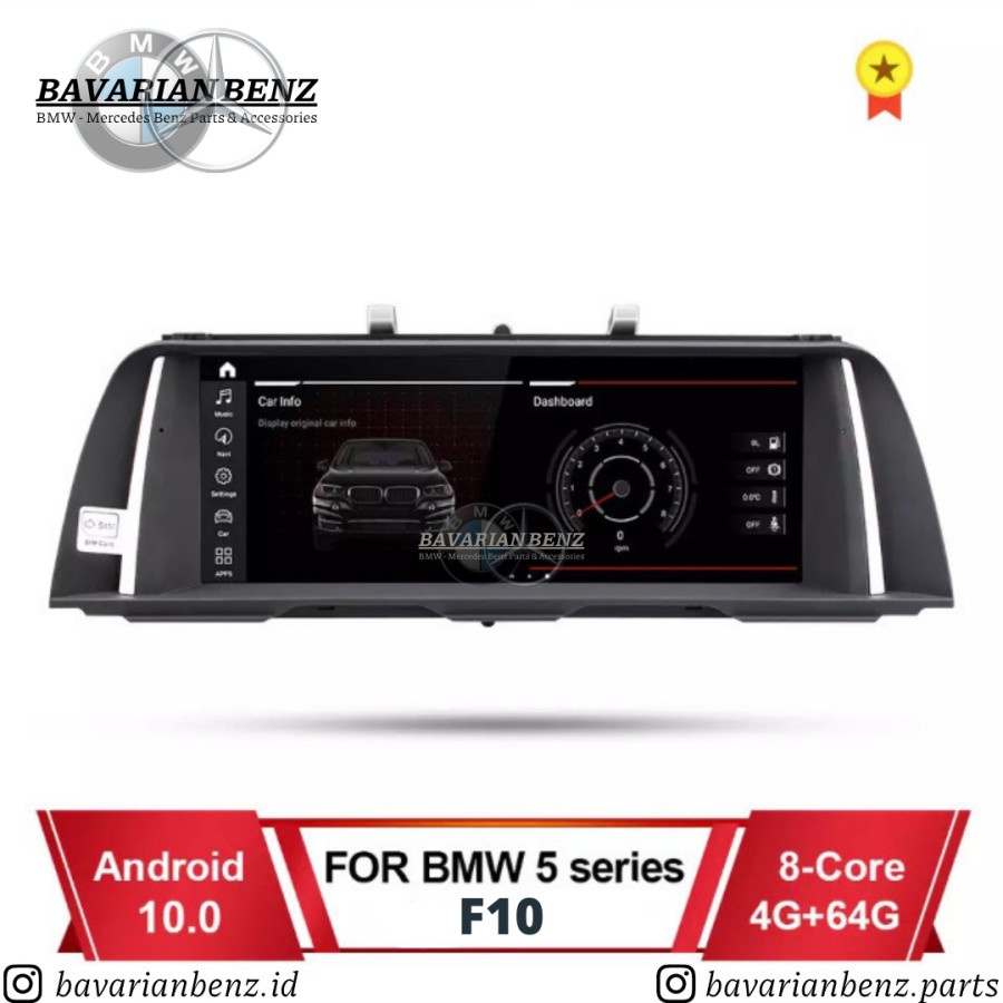 Head Unit Android 10.0 8core 4Gb 64Gb for BMW 5 Series f10 2010 - 2017