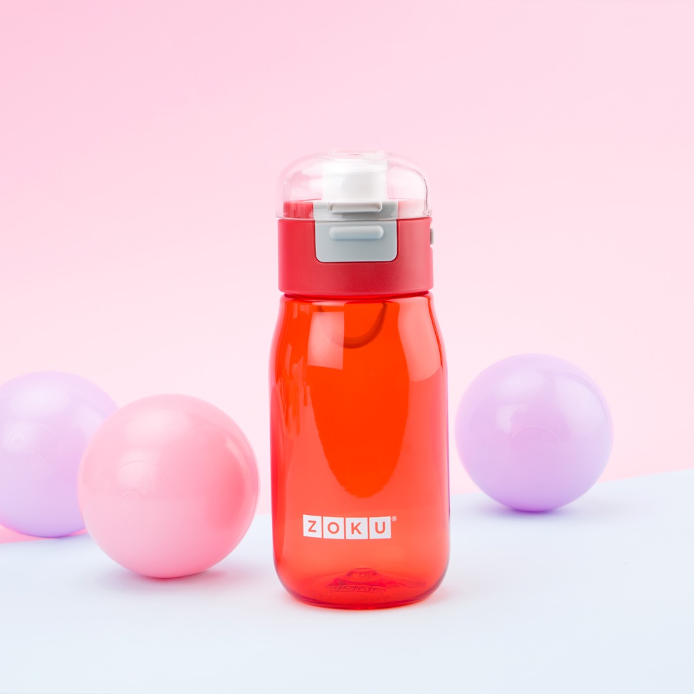 Zoku Kids Flip Gulp Bottle 475ml - Botol Minum Anak Anti Tumpah Child Kids Bekal Tutup Sekolah