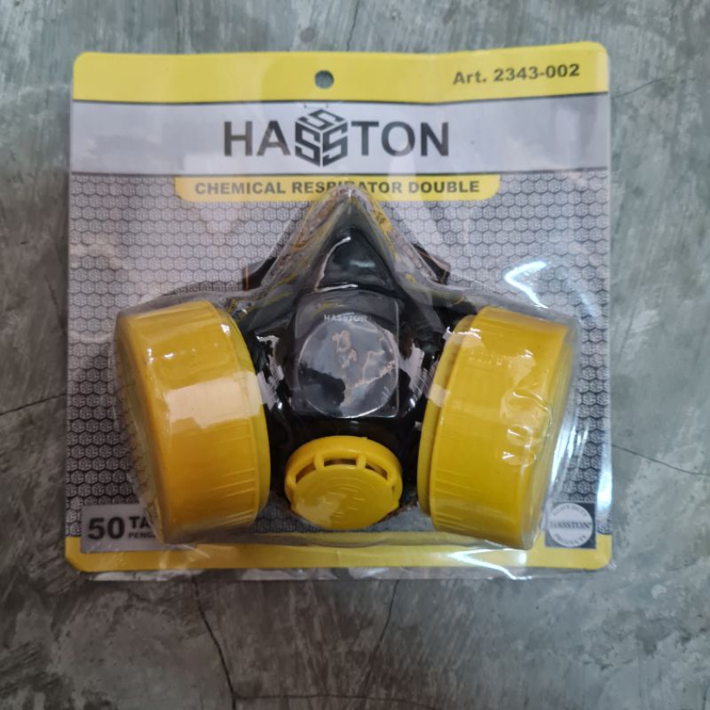 MASKER CHEMICAL RESPIRATOR DOUBLE DUA LUBANG HASSTON PROHEX / MASKER TUKANG