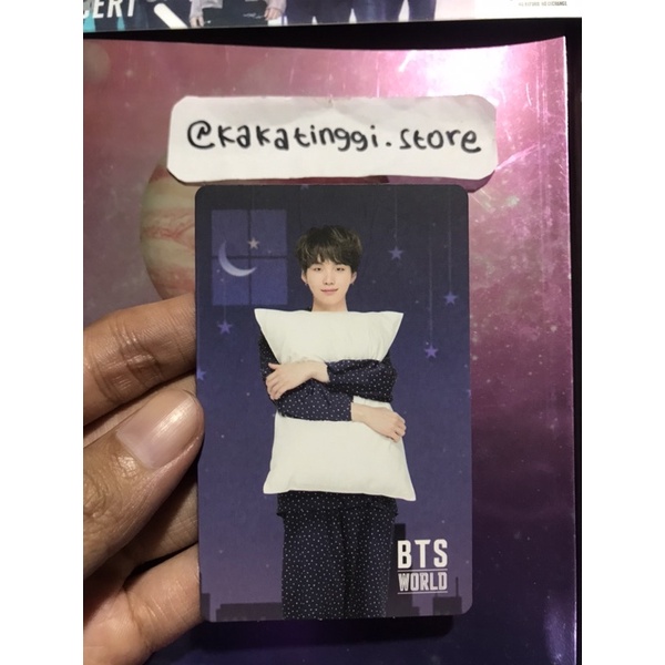 OFFICIAL PHOTOCARD YOONGI/SUGA BTS : GAME COUPON BTS WORLD