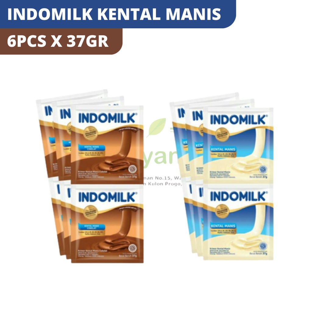 

SUSU INDOMILK KENTAL MANIS SACHET ISI 6 X 37GR