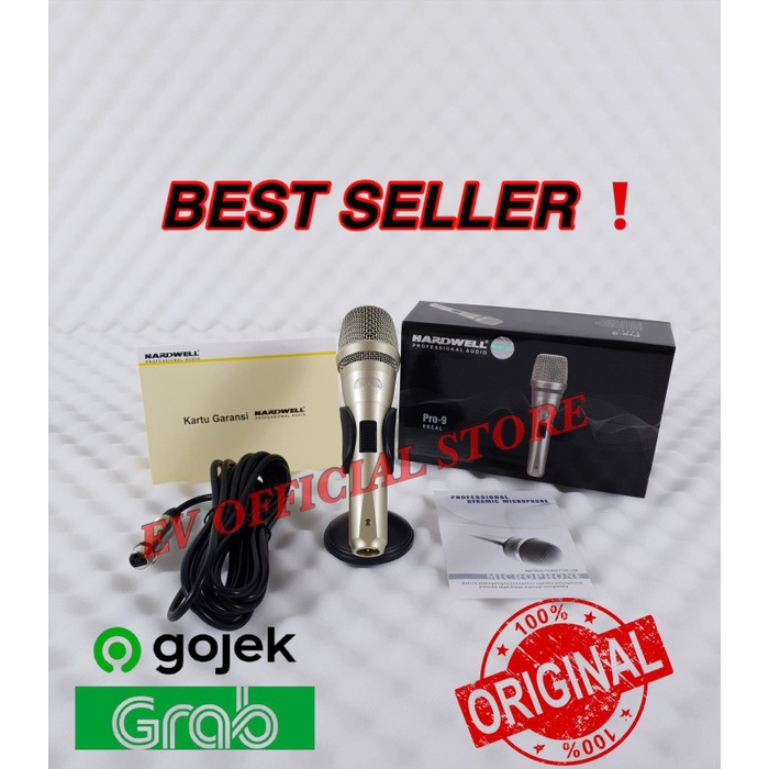 Microphone Kabel Hardwell Pro 9 New Kualitas Mic Kabel Terbaik