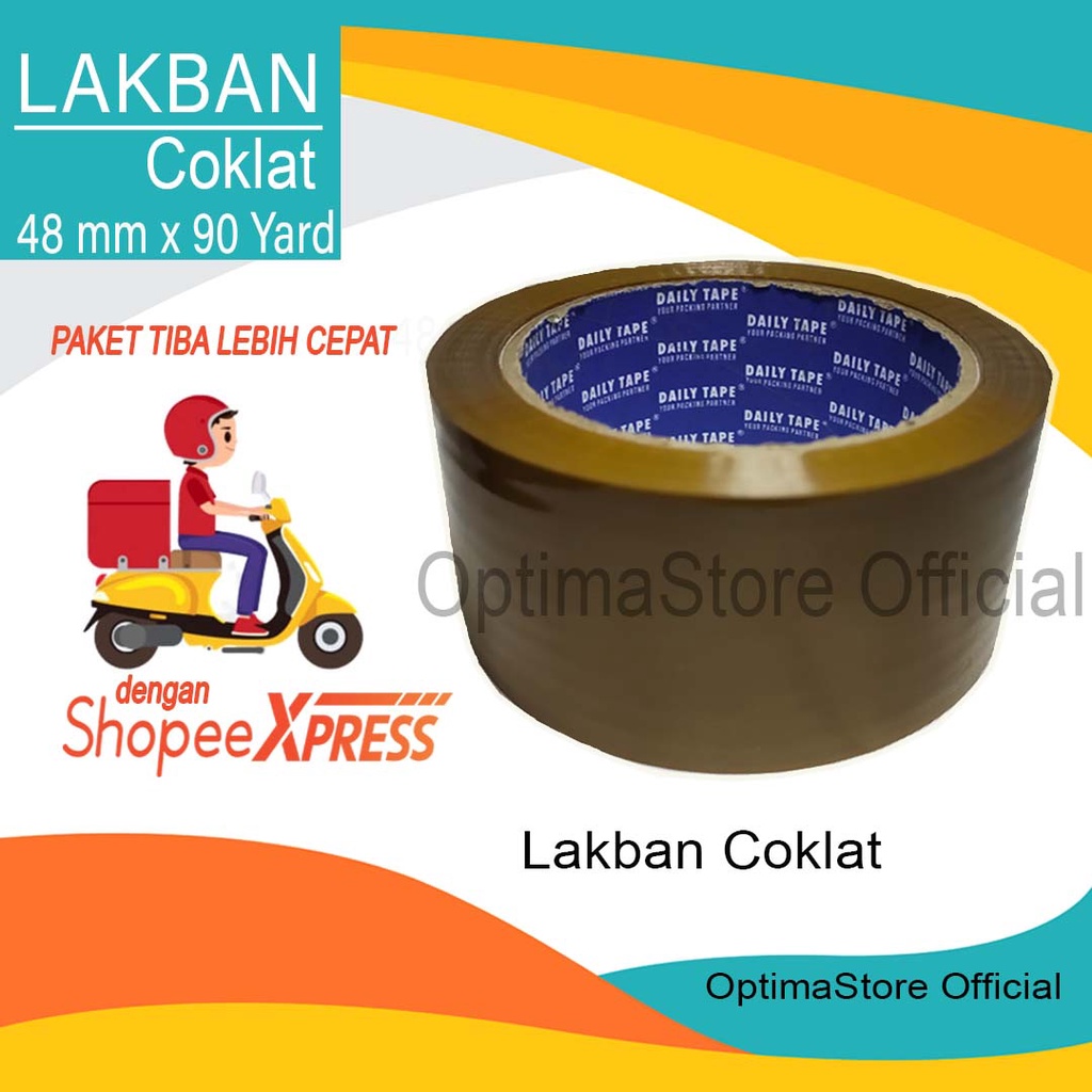 

LAKBAN COKLAT - LAKBAN PEMBUNGKUS PAKET / ISOLASI PAKET / PEMBUNGKUS KIRIMAN