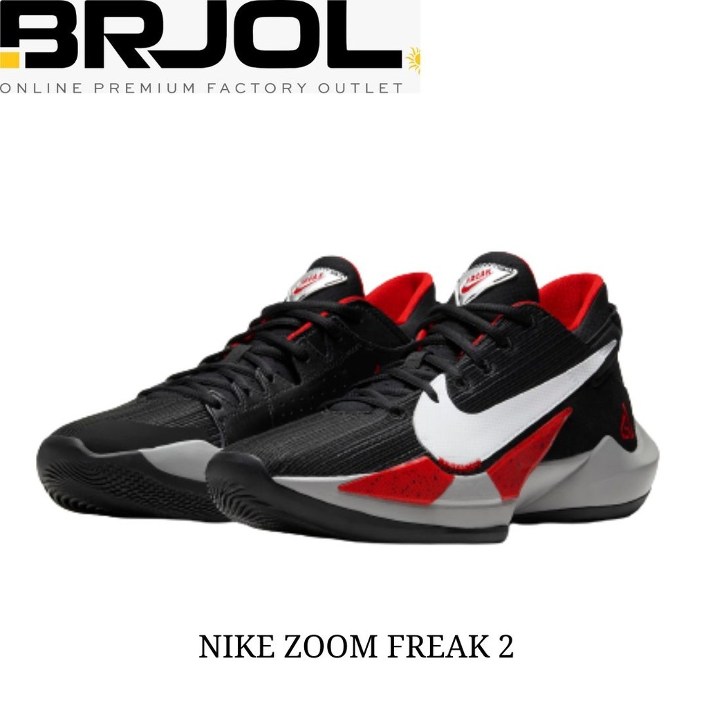 SEPATU BASKET PRIA ORIGINAL NIKE ZOOM FREAK 2 CK5424-003 BLACK RED