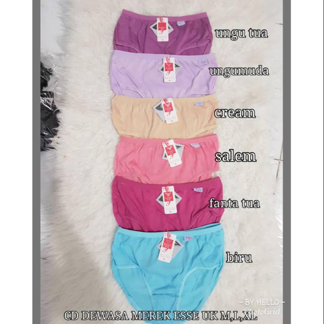 GROSIR UNDIES ESSE SIZE M-XXL/CELANA DALAM WANITA MEREK ESSE