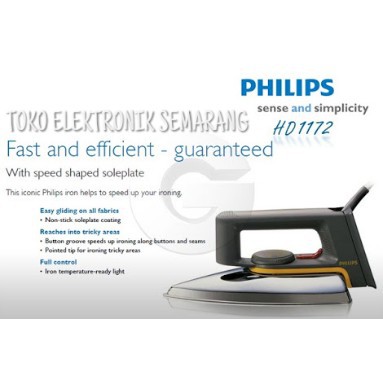 SETRIKA LISTRIK PHILIPS DRY IRON 1172 CLASSIC