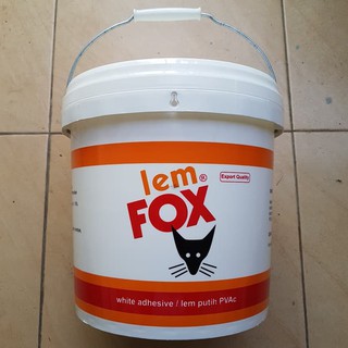 Lem Fox Putih Lem Putih PVAC Ember MERAH 10Kg 10 Kg Plamur 