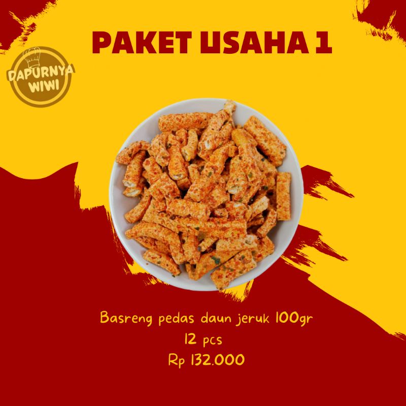 

PAKET USAHA 1 / BASRENG PEDAS DAUN JERUK PREMIUM / BASRENG PEDAS