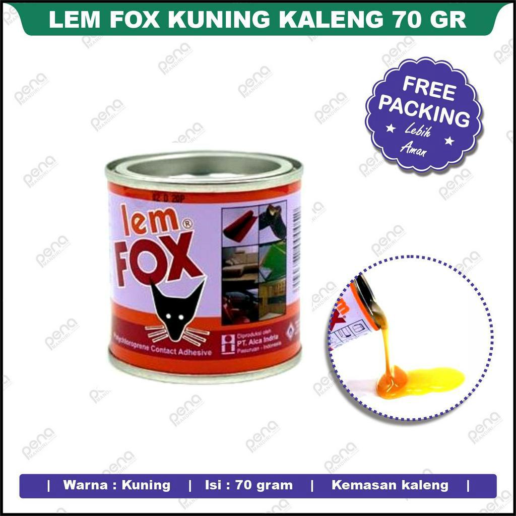 

Lem Kuning FOX Kaleng 70 Gram Aibon Perekat Kayu Sepatu - Lem Serba Guna