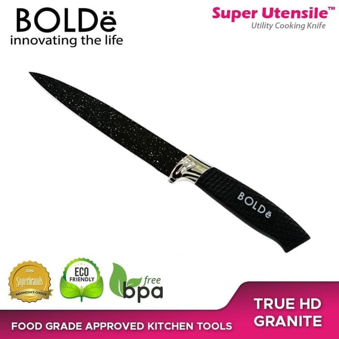 BOLDE GRANITO UTILITY KNIFE SUPER KNIVES / PISAU DAPUR GRANITE STAINLESS STEEL KECIL