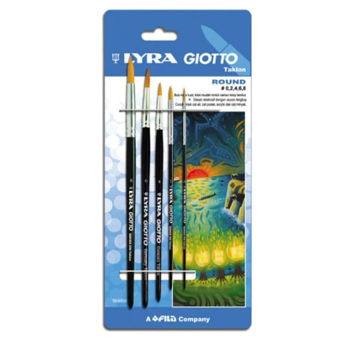 

LYRA BRUSH SE ROUND 00,02,04,06,07 RED 569800 BANTEX / KUAS LUKIS